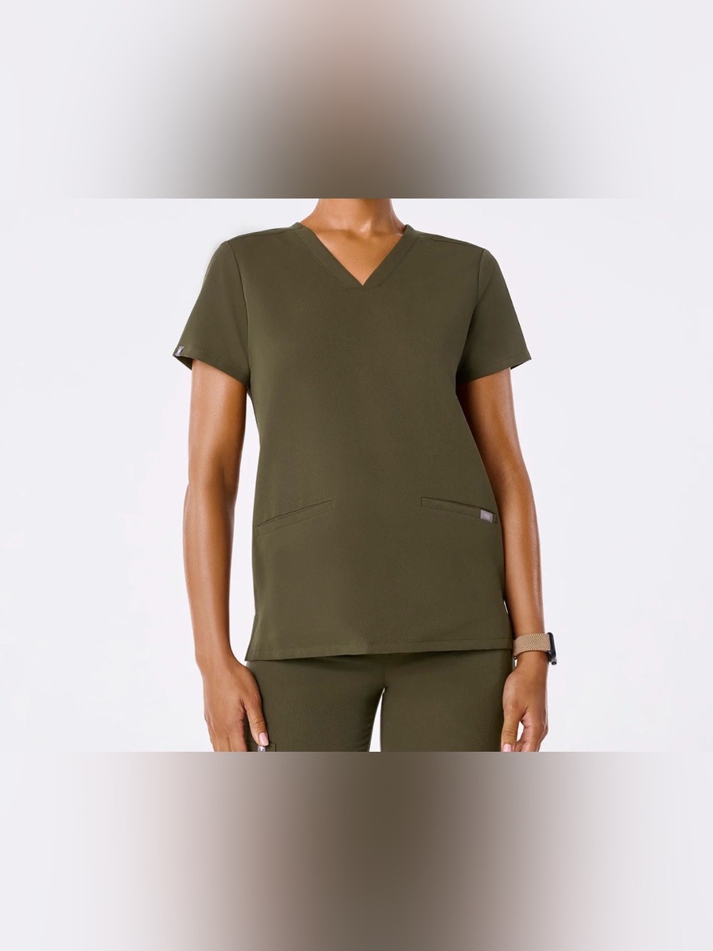 Figs Scrub Top Technical Collection Size Small Color Spruce